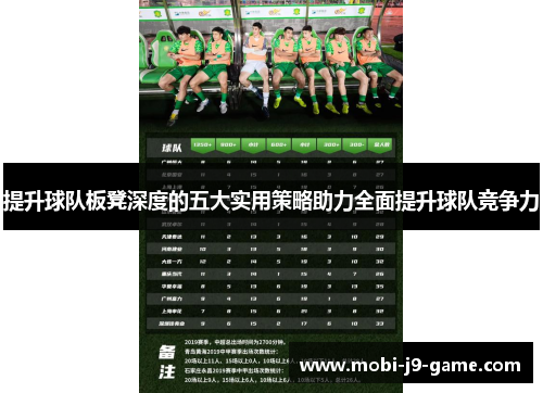 提升球队板凳深度的五大实用策略助力全面提升球队竞争力 提升球队板凳深度的五大实用策略助力全面提升球队竞争力